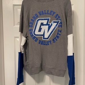 PINK GVSU Quarter Zip Size Large